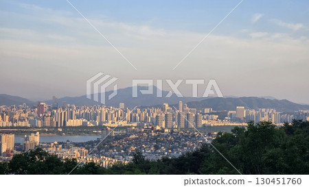 sunset seoul sunset seoul 130451760