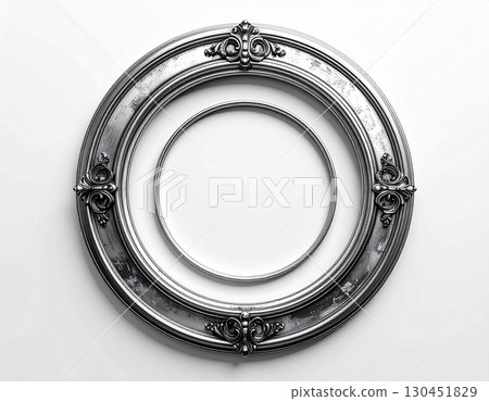 經典銀色圓框 經典銀色圓框 130451829