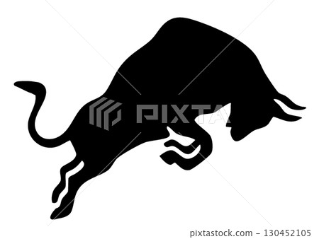 Bullfighting silhouette Bullfighting silhouette 130452105