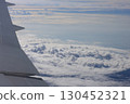 The sea of clouds seen from an airplane 130452321