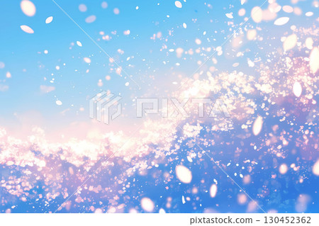 Sparkling sunset background material 130452362