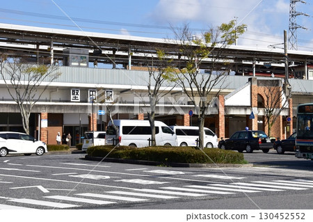 Otsu City - Scenery in front of Katata Station on the Kosei Line 130452552