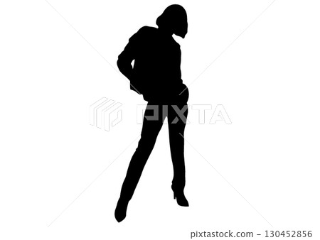 女模特兒剪影 130452856