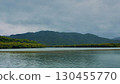 Mangroves and rivers on Iriomote Island, a wide landscape under cloudy skies 130455770