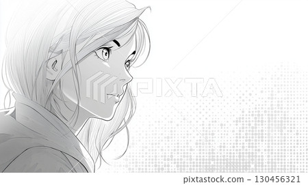 單色女孩 130456321