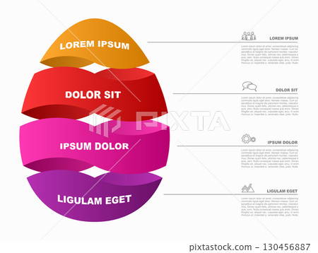 Infographic design template with place for your data. Vector illustration. Infographic design template with place for your data. Vector illustration. 130456887
