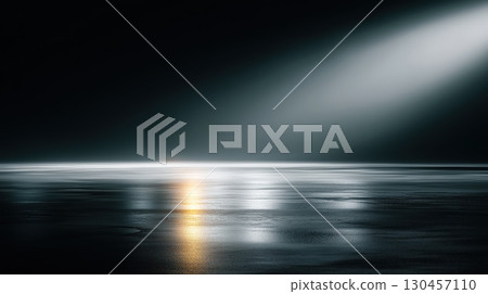 Dark and light design that highlights products with spotlights 130457110
