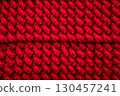 Red knitted winter sweater Background, red texture 130457241