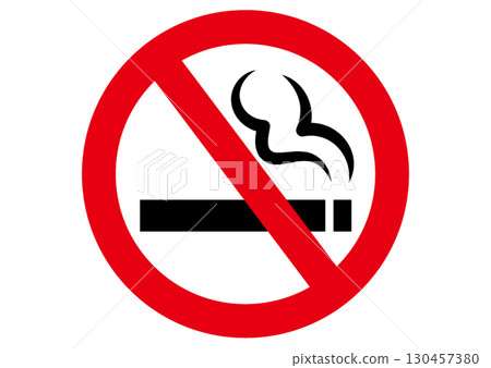 簡單的戒菸標誌 130457380