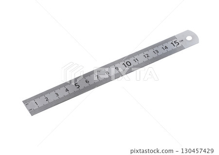 Steel school ruler Steel school ruler 130457429