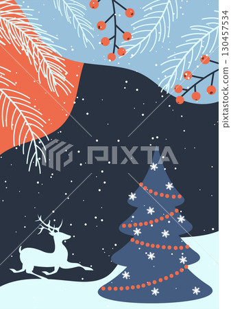 Christmas card design Christmas card design 130457534