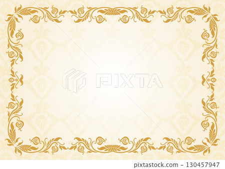 仿古風格獎狀證書背景框 130457947