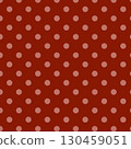 Retro cute red polka dot background material illustration 130459051