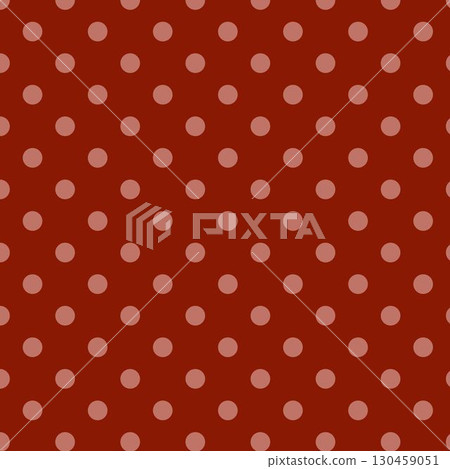 復古可愛的紅色圓點背景素材插圖 130459051