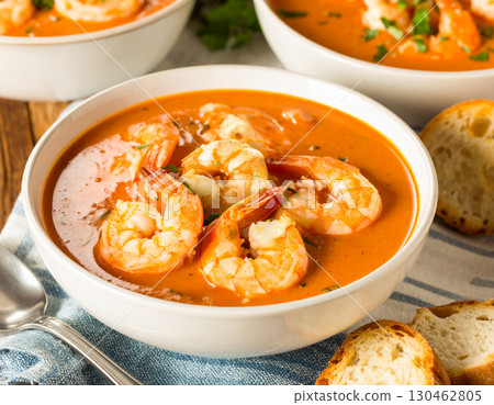 Shrimp bisque tomato cream stew Shrimp bisque tomato cream stew 130462805