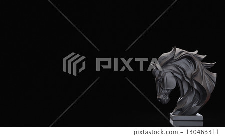 The Black House Bust for Business concept 3d Rendering. The Black House Bust for Business concept 3d Rendering. 130463311