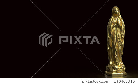 The Virgin Mary for religion or Holiday concept 3d Rendering. The Virgin Mary for religion or Holiday concept 3d Rendering. 130463319