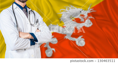 Bhutan national health system. Bhutan health and medical insurance concept Bhutan national health system. Bhutan health and medical insurance concept 130463511