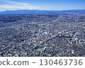 從調布市上空俯瞰富士山 130463736