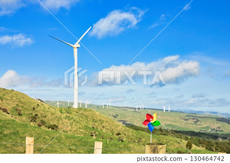 New Zealand Wind Farm Color 130464742