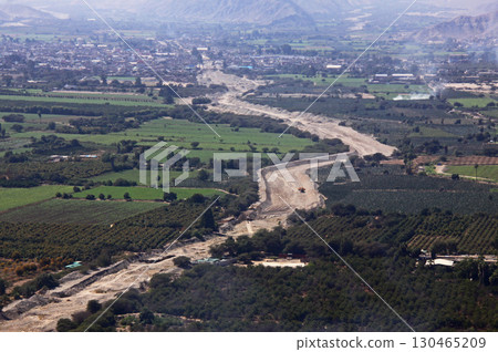 Aerial view of Nazca, Peru, South America 130465209