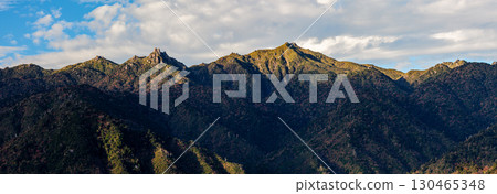 Yakushima, a World Natural Heritage Site; Miyanouradake, one of Japan's 100 most famous mountains (Autumn) 130465348