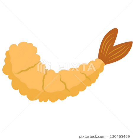 Crispy fried shrimp with transparent background illustration Crispy fried shrimp with transparent background illustration 130465469