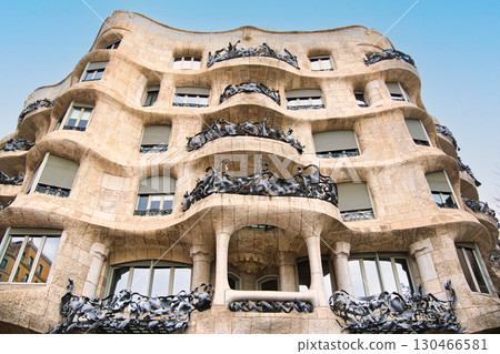 The majesty of Gaudi's famous building, Casa Mila The majesty of Gaudi's famous building, Casa Mila 130466581