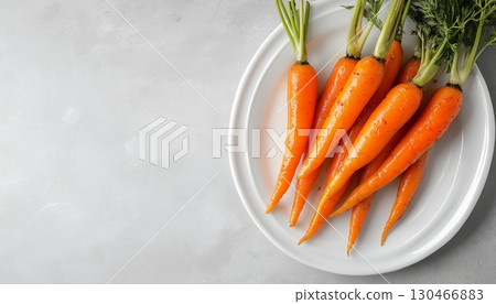 Roasted carrot garlic with honey healthy real food vegetable homemade 130466883