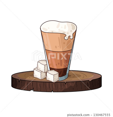 illustration of coffee paper cup illustration of coffee paper cup 130467555