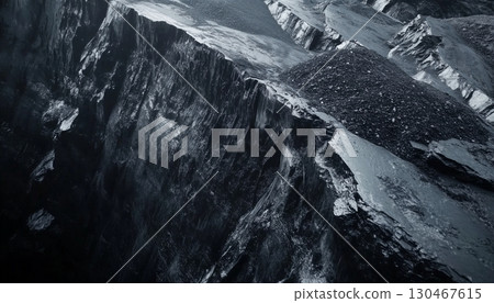 Open pit hole mineral from aerial photo resource mining activity 130467615