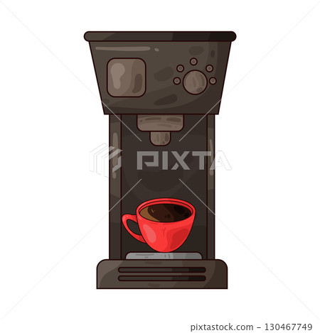 illustration of coffee machine 130467749