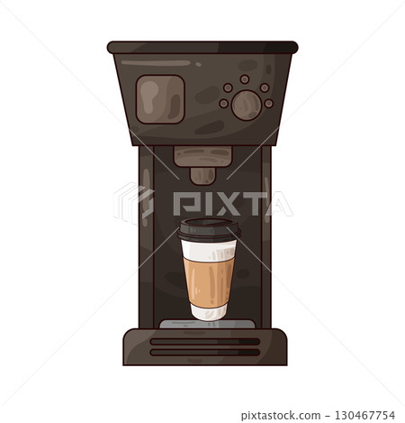 illustration of coffee machine 130467754