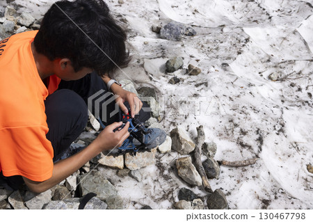 The Oyukikei route from Sarukura to Mt. Shirouma The Oyukikei route from Sarukura to Mt. Shirouma 130467798