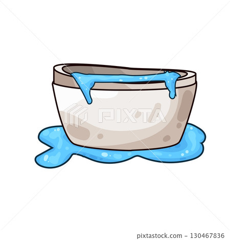 illustration of bathtub overflow illustration of bathtub overflow 130467836
