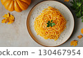 Noodle pumpkin flour healthy food gluten free homemade for breakfast 130467954