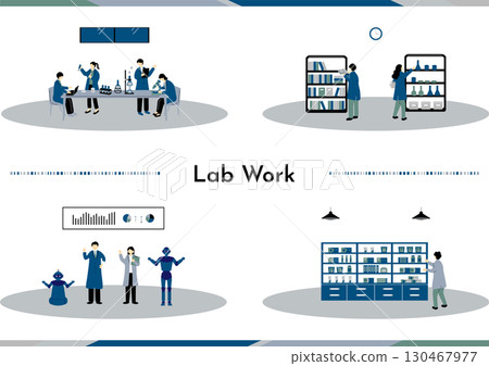 Scientists conducting research 130467977