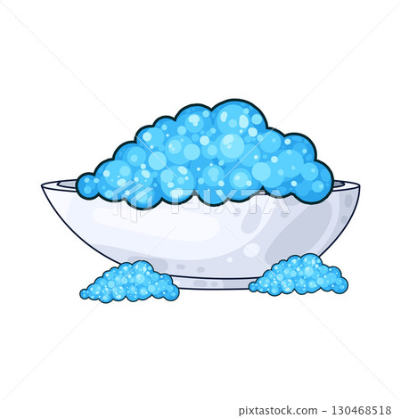 illustration of bubble bath illustration of bubble bath 130468518