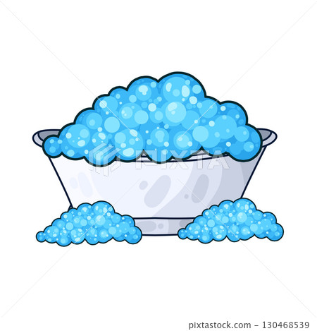 illustration of bubble bath illustration of bubble bath 130468539