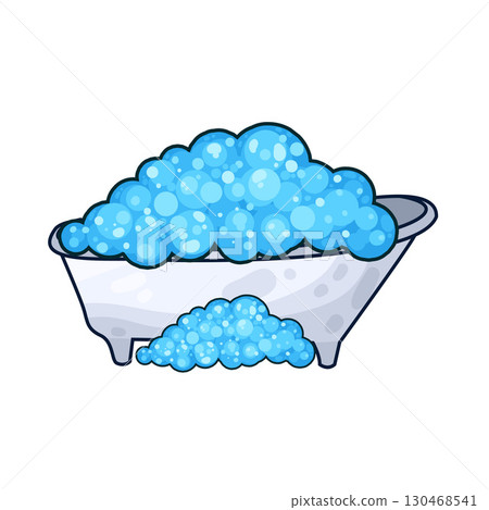 illustration of bubble bath illustration of bubble bath 130468541