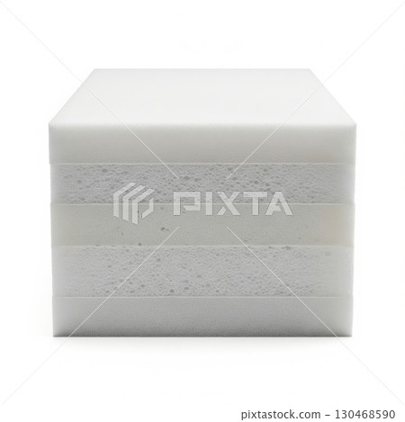 Stack of white foam blocks with varied texture Stack of white foam blocks with varied texture 130468590