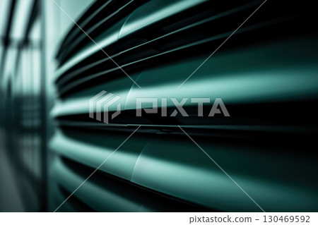 Close-up view of contemporary architectural design showcasing sleek lines and modern materials 130469592