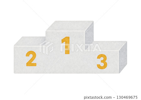 Podium illustration material (sports day/sports) 130469675