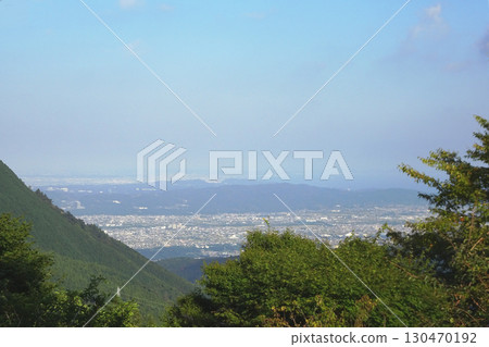 Japan: Ashigara Manyo Park / View of the cityscape and Sagami Bay / Minamiashigara City, Kanagawa Prefecture, September 130470192