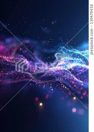 Abstract chaotic AI and academic elements, dark purple and blue tones, AI education fusion Abstract chaotic AI and academic elements, dark purple and blue tones, AI education fusion 130470438