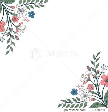 vector illustration of beautiful flowers 130470791
