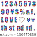 Jewelry numbers and symbols + Favorite use 130470839