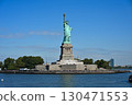 The Statue of Liberty and Liberty Island on a clear day 130471553