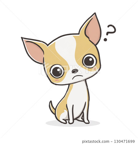 A cute illustration of a woman walking with a Chihuahua A cute illustration of a woman walking with a Chihuahua 130471699