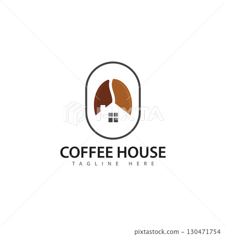 coffee house logo design illustration coffee house logo design illustration 130471754